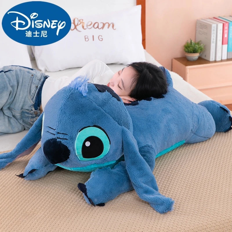 Disney Stitch Plush Doll – 45/60/80cm Lilo & Stitch Stuffed Toy | Soft Pillow & Cute Gifts in Dark/Light Blue