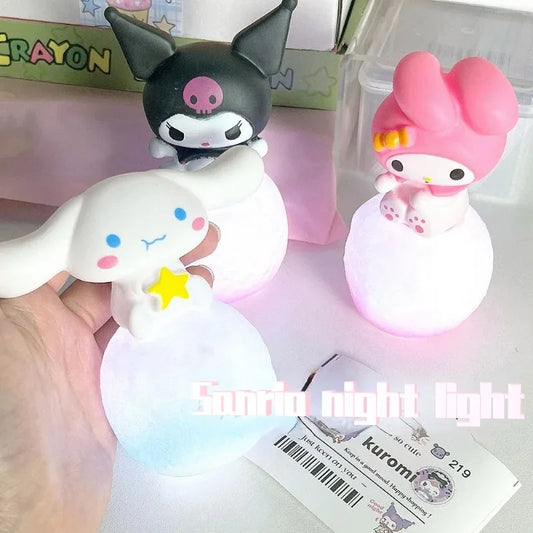 Sanrio Hello Kitty Night Light | Cute Cartoon Bedside Lamp for Kids | Kuromi, Cinnamoroll, My Melody | Perfect Children’s Gift