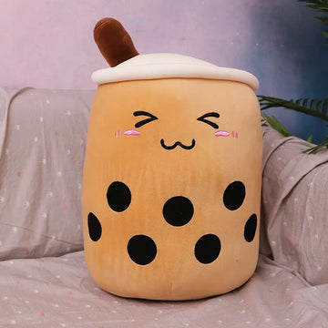 Cute Milk Tea Cup Pillow Plush Toy | Small Pearl Milk Tea Stuffed Doll | Creative Decoration & Funny Gift