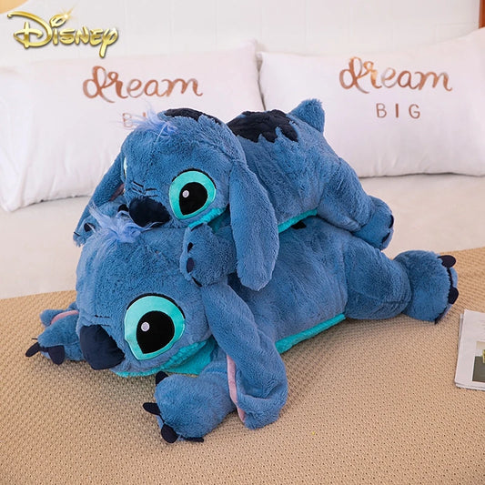 Disney Stitch Plush Doll – 45/60/80cm Lilo & Stitch Stuffed Toy | Soft Pillow & Cute Gifts in Dark/Light Blue