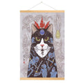 HD Chinese Fir Painting Japanese Style Samurai Cat Canvas Painting